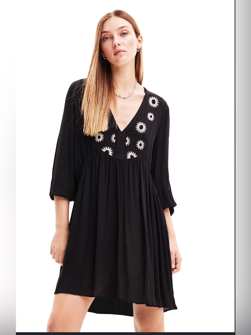 Desigual Starburst Seneca Embroidered Dress/Tunic size Medium